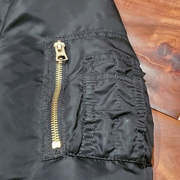 Black Alpha Industries MA-1 Bomber Jacket Small slim - Picture 7 of 12